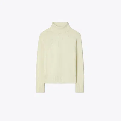 Tory Sport Tory Burch Wool Turtleneck Sweater In White