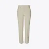 Tory Sport Tory Burch Yarn-dyed Twill Golf Pant In Sesame Petite Plaid