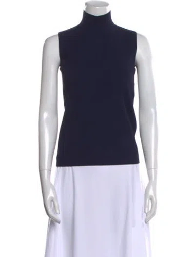 Pre-owned Tory Sport Turtleneck Sweater In Blue