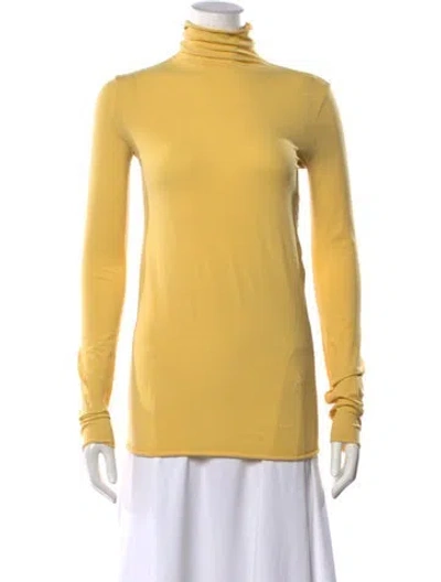 Pre-owned Tory Sport Turtleneck Sweater In Yellow