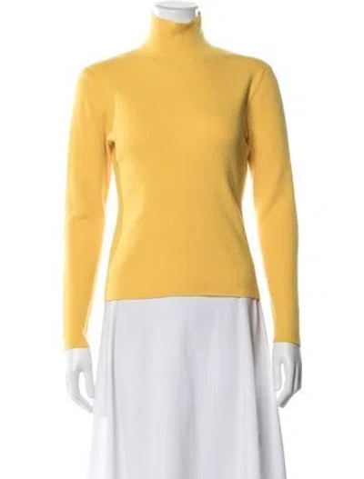 Pre-owned Tory Sport Turtleneck Sweater In Yellow