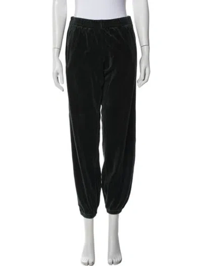 Pre-owned Tory Sport Velour Sweatpants In Black