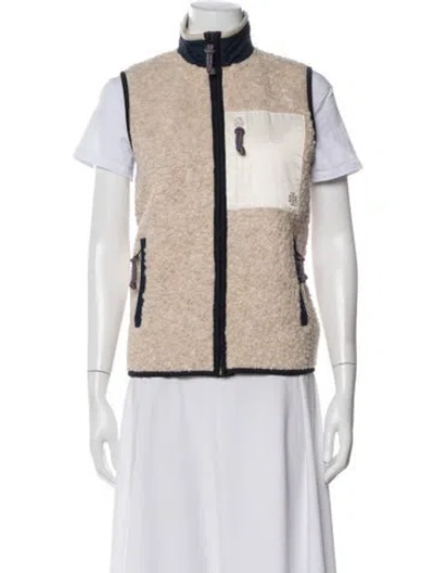 Pre-owned Tory Sport Vest In Neutral