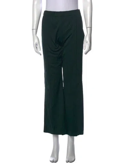 Pre-owned Tory Sport Wide Leg Pants In Green