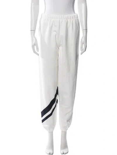 Pre-owned Tory Sport Wide Leg Pants In White