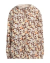 Tory Sport Woman Jacket Brown Size Xl Polyester In Brown