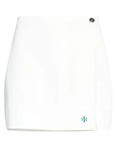 Tory Sport Woman Mini Skirt Off White Size L Polyester