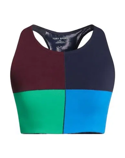 Tory Sport Woman Top Midnight Blue Size Xs Tactel, Lycra
