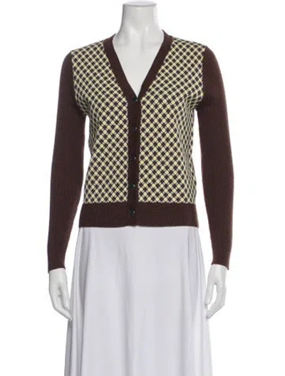 Pre-owned Tory Sport Wool Printed Sweater In Multi