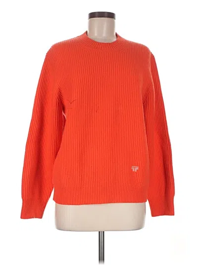Pre-owned Tory Sport Wool Sweater In Orange