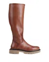 Tosca Blu Knee Boots In Tan