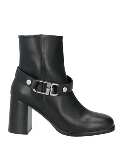 Tosca Blu Studio Woman Ankle Boots Black Size 7 Leather