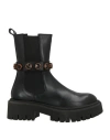 Tosca Blu Studio Woman Ankle Boots Black Size 7 Leather In Black