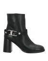 Tosca Blu Studio Woman Ankle Boots Black Size 7 Leather In Black
