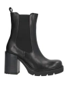 Tosca Blu Studio Woman Ankle Boots Black Size 7 Textile Fibers In Black
