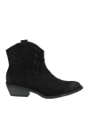 Tosca Blu Studio Woman Ankle Boots Black Size 8 Textile Fibers