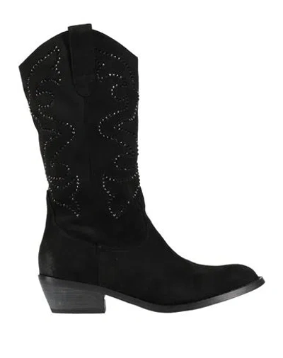 Tosca Blu Studio Woman Ankle Boots Black Size 8 Textile Fibers