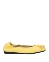 Tosca Blu Studio Woman Ballet Flats Yellow Size 8 Leather In Yellow