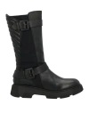 Tosca Blu Studio Woman Boot Black Size 7 Leather, Textile Fibers In Black