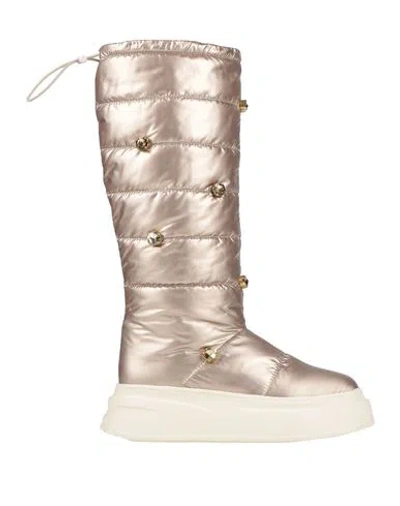 Tosca Blu Studio Woman Boot Rose Gold Size 7 Textile Fibers In Neutral