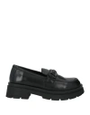 Tosca Blu Studio Woman Loafers Black Size 6 Leather In Black