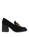 Tosca Blu Studio Woman Loafers Black Size 7 Leather In Black