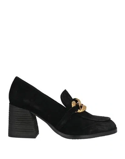 Tosca Blu Studio Woman Loafers Black Size 7 Leather