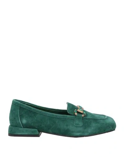 Tosca Blu Studio Woman Loafers Green Size 8 Leather