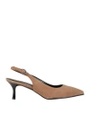 Tosca Blu Studio Woman Pumps Camel Size 7 Leather In Sand