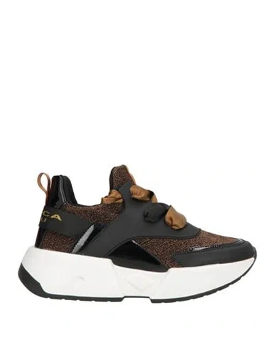 Tosca Blu Studio Woman Sneakers Bronze Size 7 Synthetisches Material In Brown