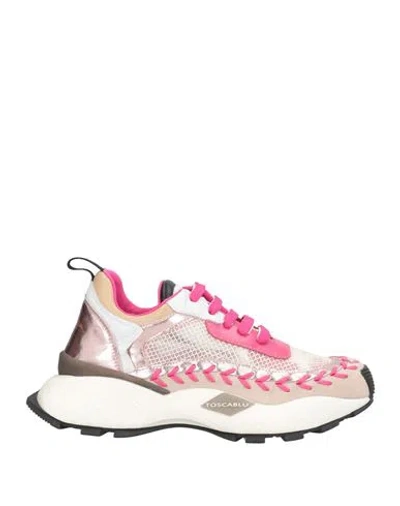 Tosca Blu Studio Woman Sneakers Fuchsia Size 9 Textile Fibers In Pink