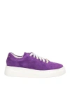 Tosca Blu Studio Woman Sneakers Purple Size 7 Leather In Purple