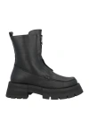 Tosca Blu Woman Ankle Boots Black Size 6 Leather In Black