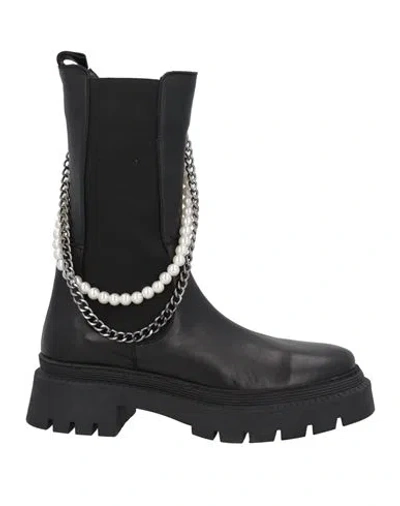 Tosca Blu Woman Ankle Boots Black Size 10 Soft Leather