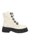 Tosca Blu Woman Ankle Boots Cream Size 10 Soft Leather In White