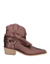 Tosca Blu Ankle Boots In Purple