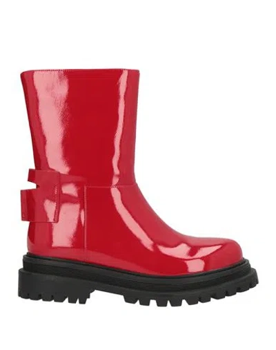 Tosca Blu Woman Ankle Boots Red Size 7 Synthetic Material
