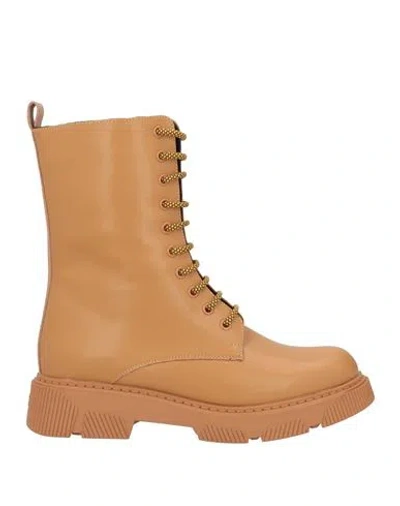 Tosca Blu Woman Ankle Boots Tan Size 9 Soft Leather In Brown
