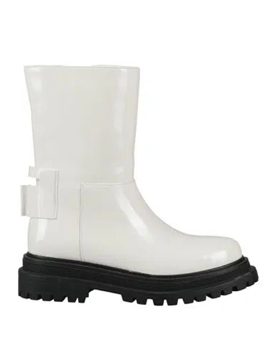 Tosca Blu Woman Ankle Boots White Size 7 Synthetic Material In Multi