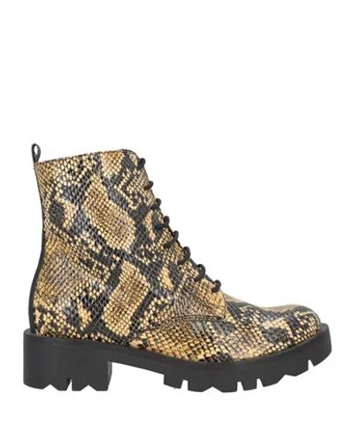 Tosca Blu Woman Ankle Boots Yellow Size 6 Textile Fibers
