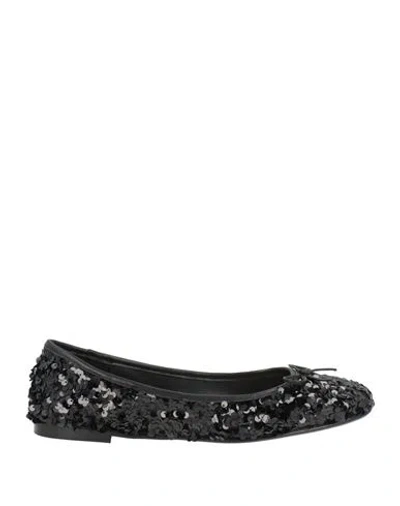 Tosca Blu Woman Ballet Flats Black Size 8 Textile Fibers