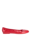 Tosca Blu Woman Ballet Flats Red Size 8 Rubber In Red