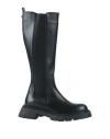 Tosca Blu Woman Knee Boots Black Size 7 Soft Leather In Black