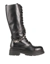 Tosca Blu Woman Boot Black Size 8 Leather In Black