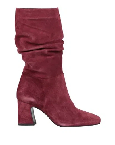Tosca Blu Woman Boot Garnet Size 7 Leather In Red