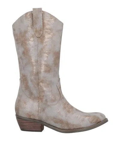 Tosca Blu Woman Boot Grey Size 7 Leather In Gray
