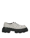Tosca Blu Woman Lace-up Shoes White Size 7 Leather