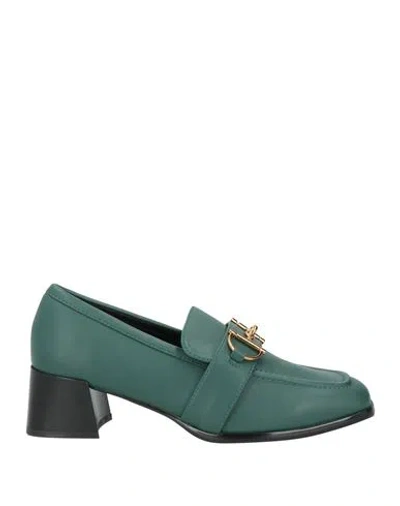 Tosca Blu Woman Loafers Emerald Green Size 8 Synthetic Material