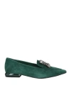 Tosca Blu Woman Loafers Green Size 8 Leather