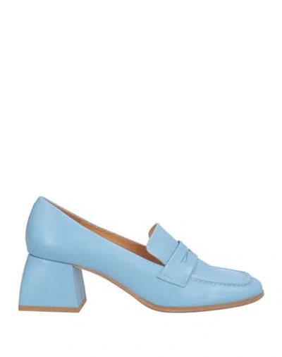 Tosca Blu Woman Loafers Light Blue Size 7 Leather